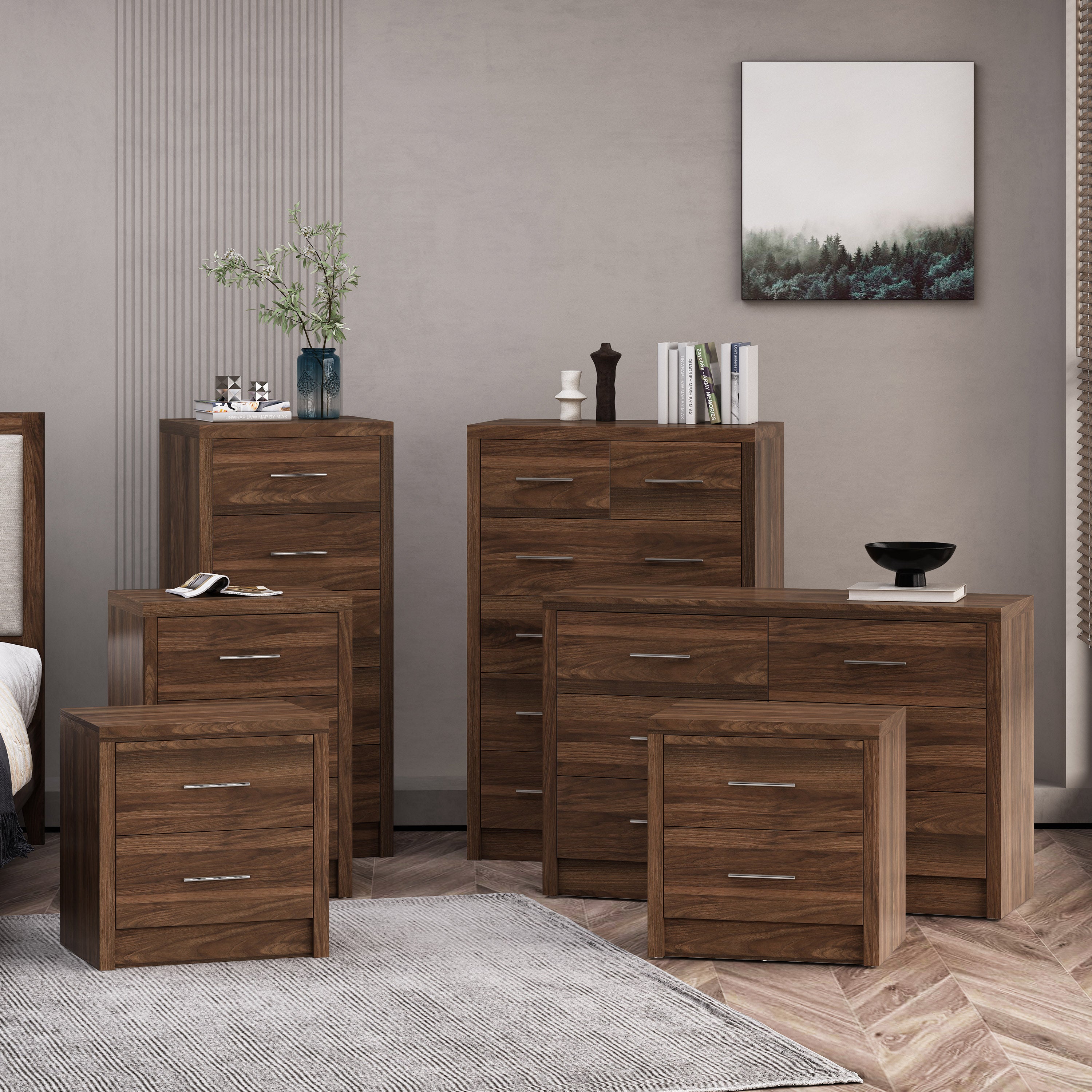 Marlette Modern 6 Piece Bedroom Set