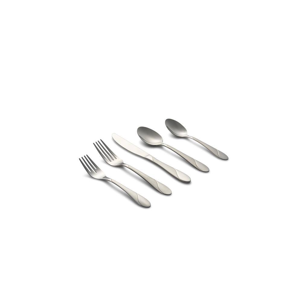 Cambridge Swirl Sand 89-Piece Flatware Set (Service for 12) 326J2DS