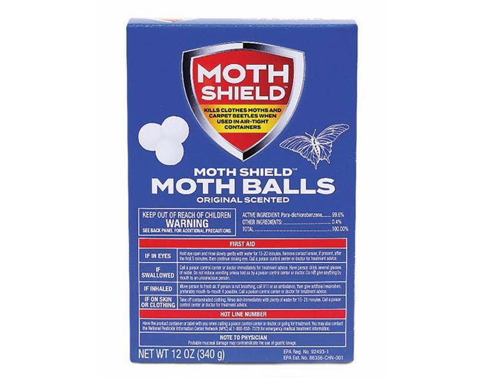 Moth Shield Moth Balls， Original Scent， 24 oz. Box