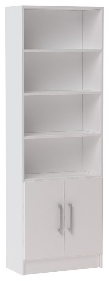 Manhattan Comfort Practical Catarina Cabinet  5 Shelves   Transitional   Bookcases   by Manhattan Comfort  Houzz