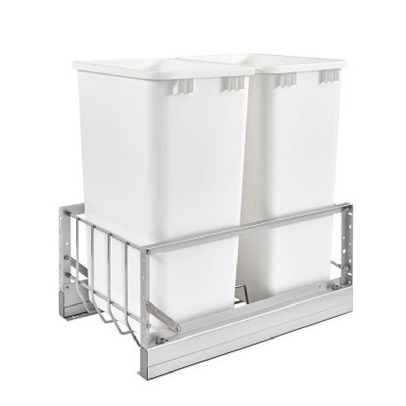 Rev-A-Shelf Double Pull Out Kitchen Cabinet 50 Qt Trash Can， 5349-2150DM-2