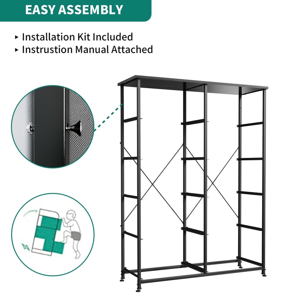 Modern 10 Drawer Dresser Fabric Storage Tower