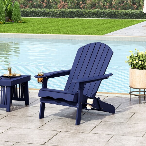 Bellwood Acacia Wood Folding Adirondack Chair by Christopher Knight Home