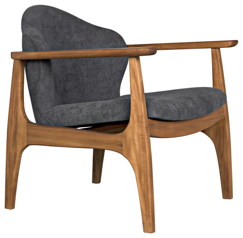 Arlo Chair W/ Gray Fabric   Modern   Armchairs And Accent Chairs   by Rustic Home Furniture Deco  Houzz