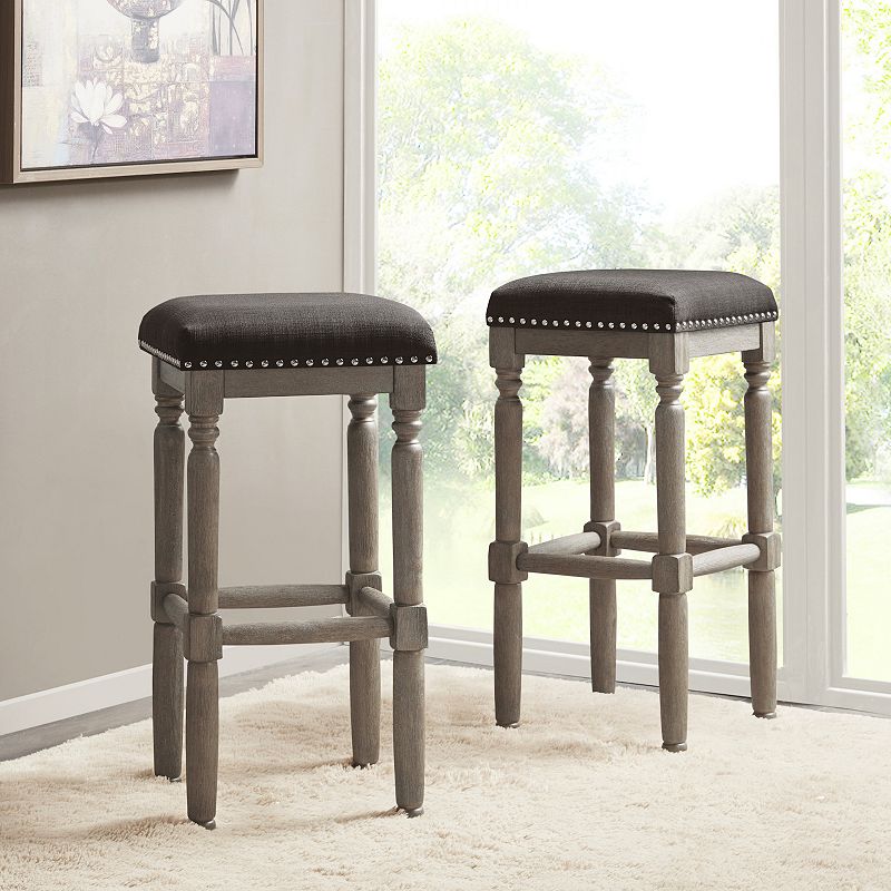 Madison Park Cirque 30-in. Bar Stool 2-Piece Set