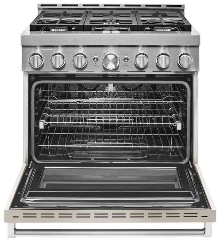 KitchenAid 36 Milkshake Smart Commercial-Style Gas Range With 6 Burners