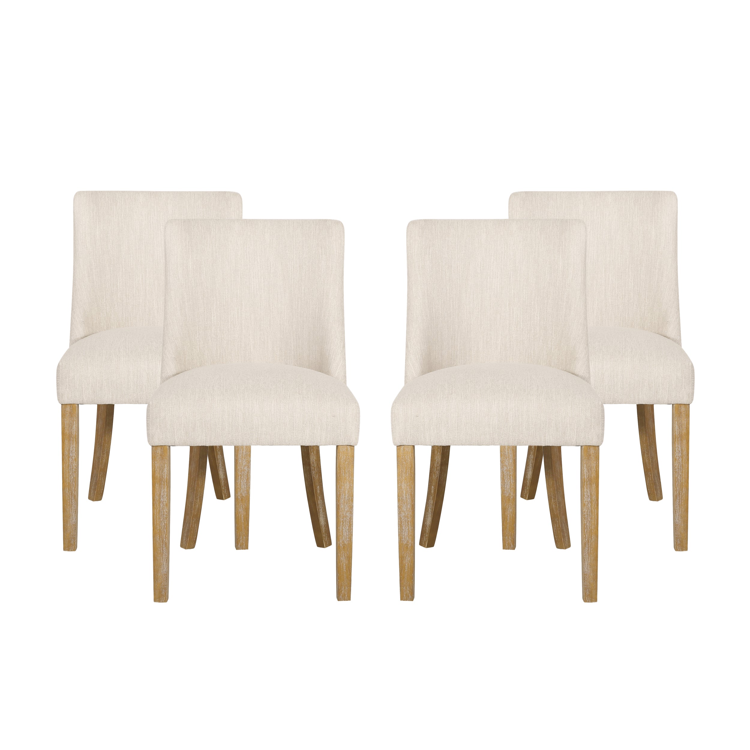 Gladwin Contemporary Fabric Dining Chairs, Set of 4