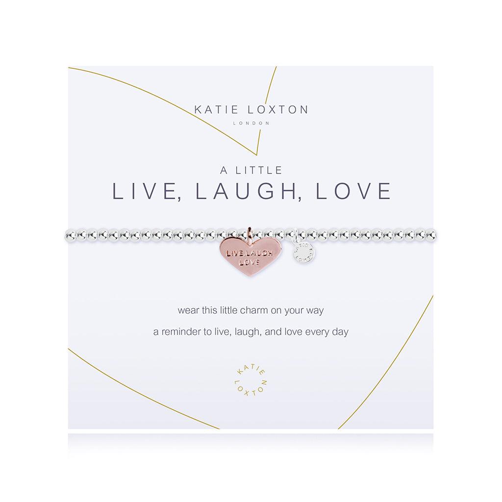 Katie Loxton   A Little Live Laugh Love Bracelet