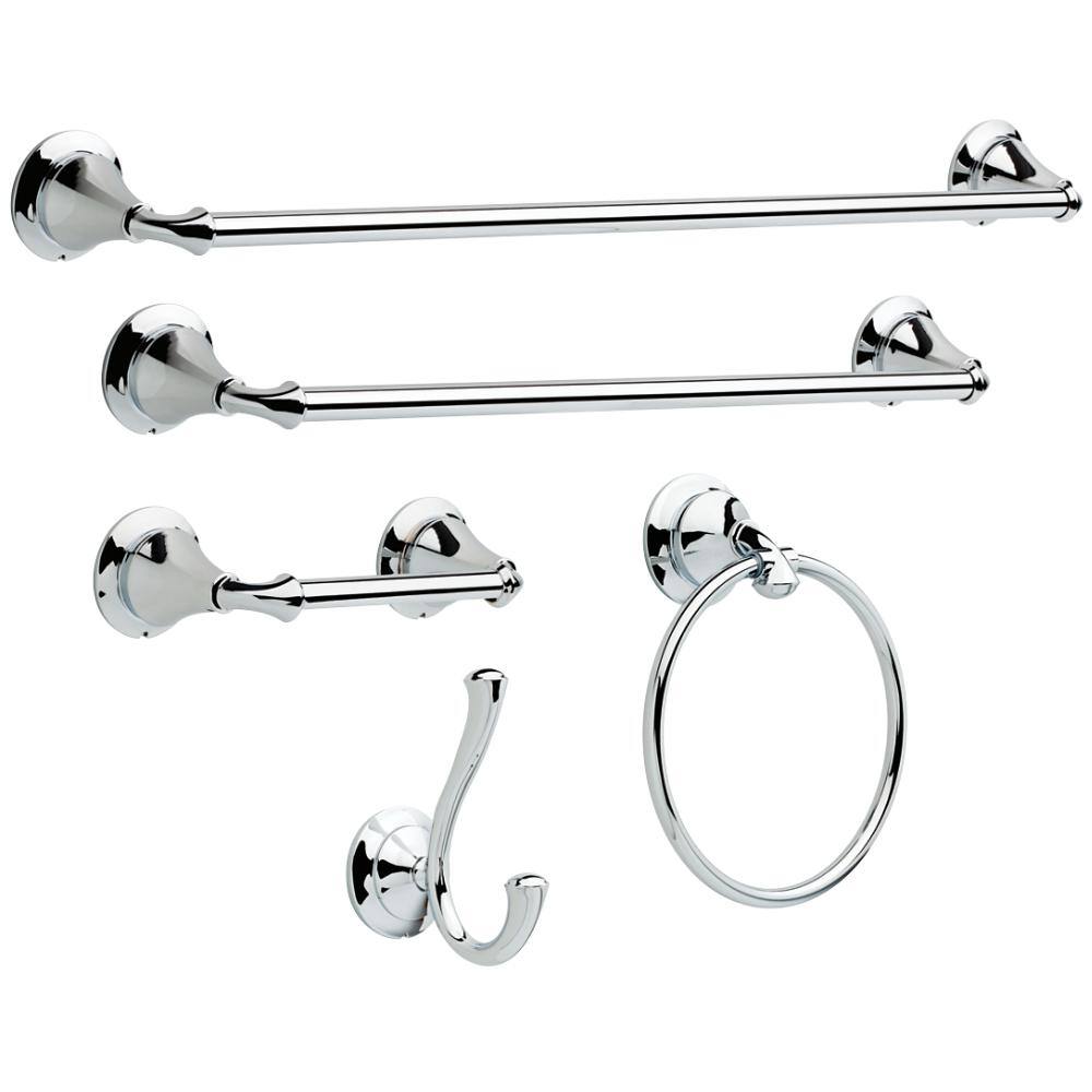 Delta Linden Double Towel Hook in Chrome 79435