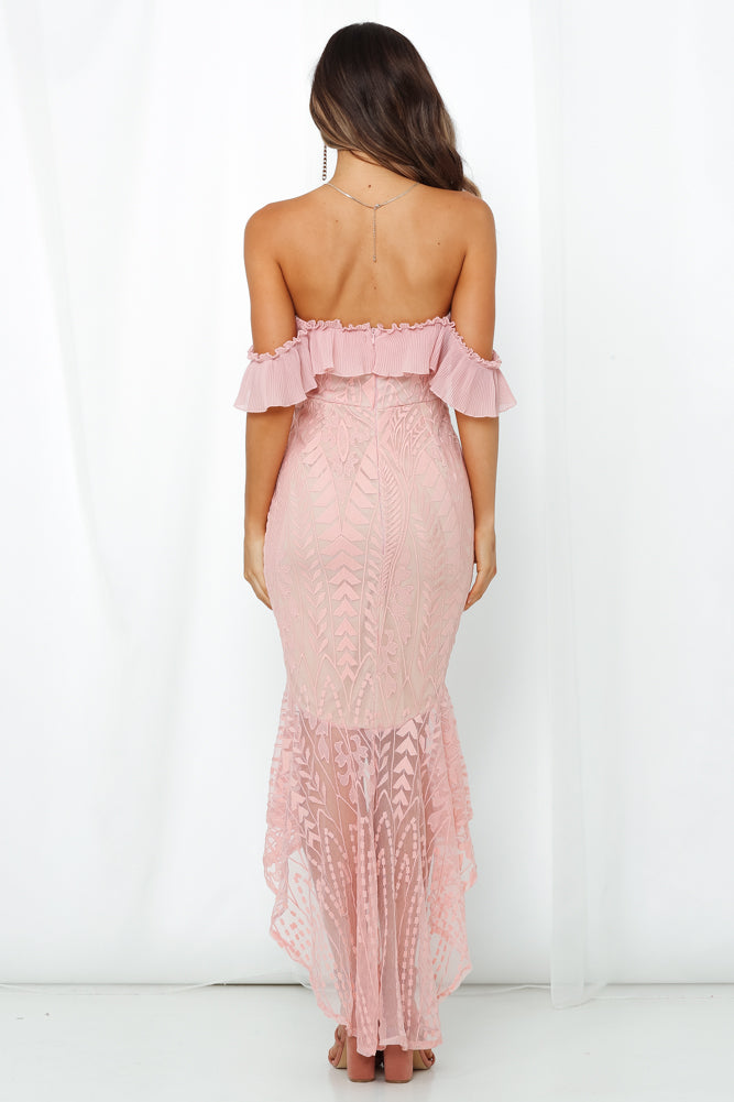 List Goes On Maxi Dress Blush