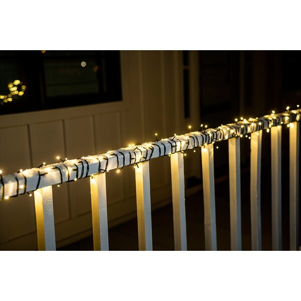 Syncfun 240 LED Cool White Christmas Lights Outdoor，78.4 FT on Reel，Green Wire String Lights