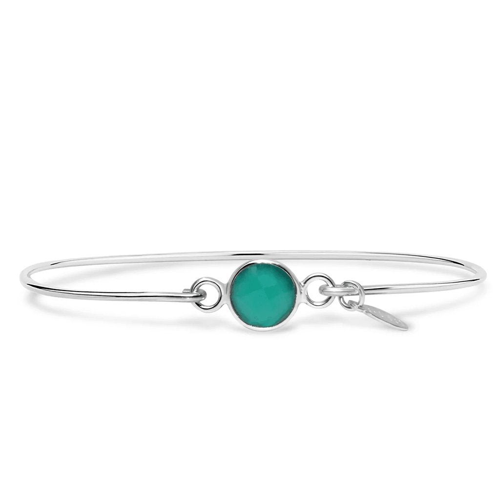 Stia  Signature Skinny Bracelet Emerald Green Onyx