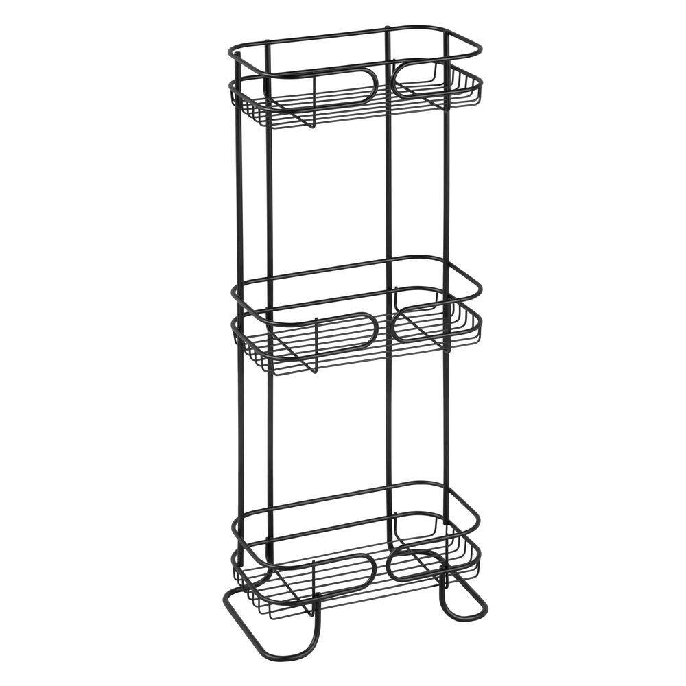 IDESIGN Neo 3-Tier Shower Caddy Bath Shelf in Matte Black 27907