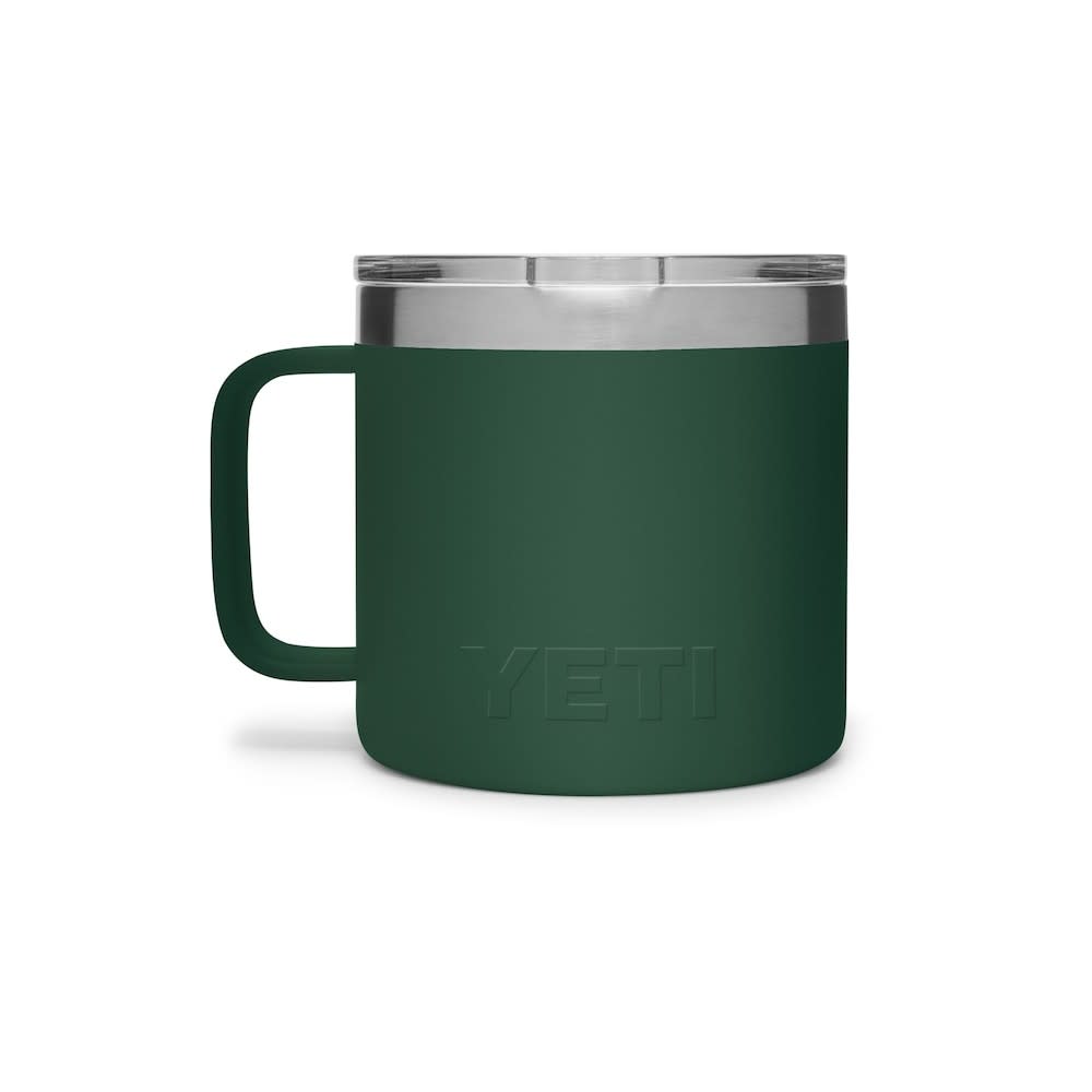 Yeti Rambler Mug Stainless Steel 14oz Northwoods Green ;