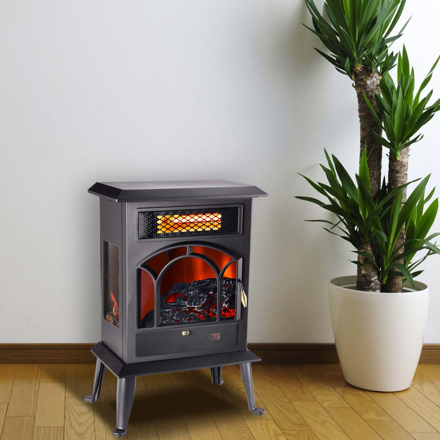 LifeSmart 3 Sided Infrared Top Vent Stove Heater， HT1289