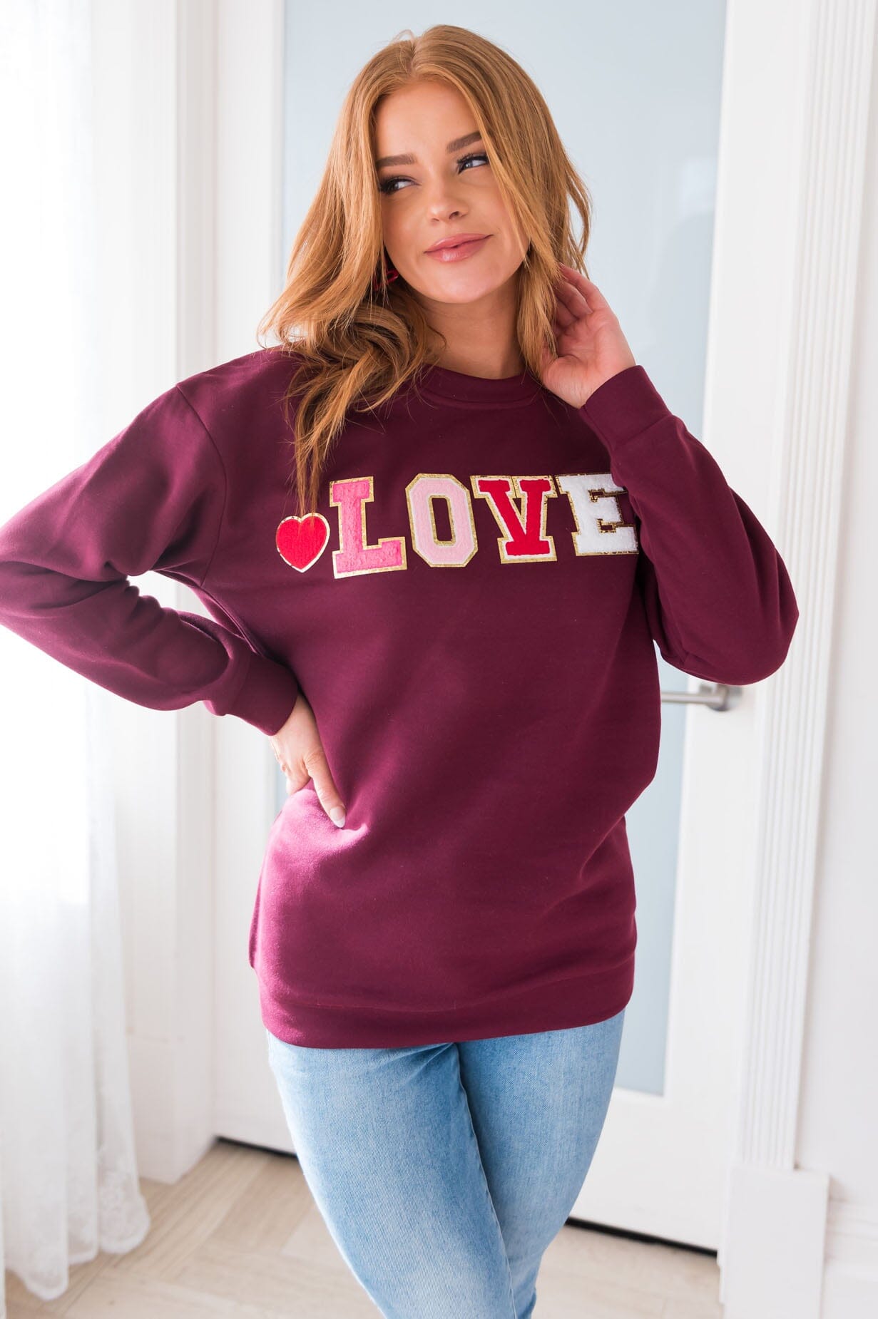 It's All About Love Modest Sweatshirt