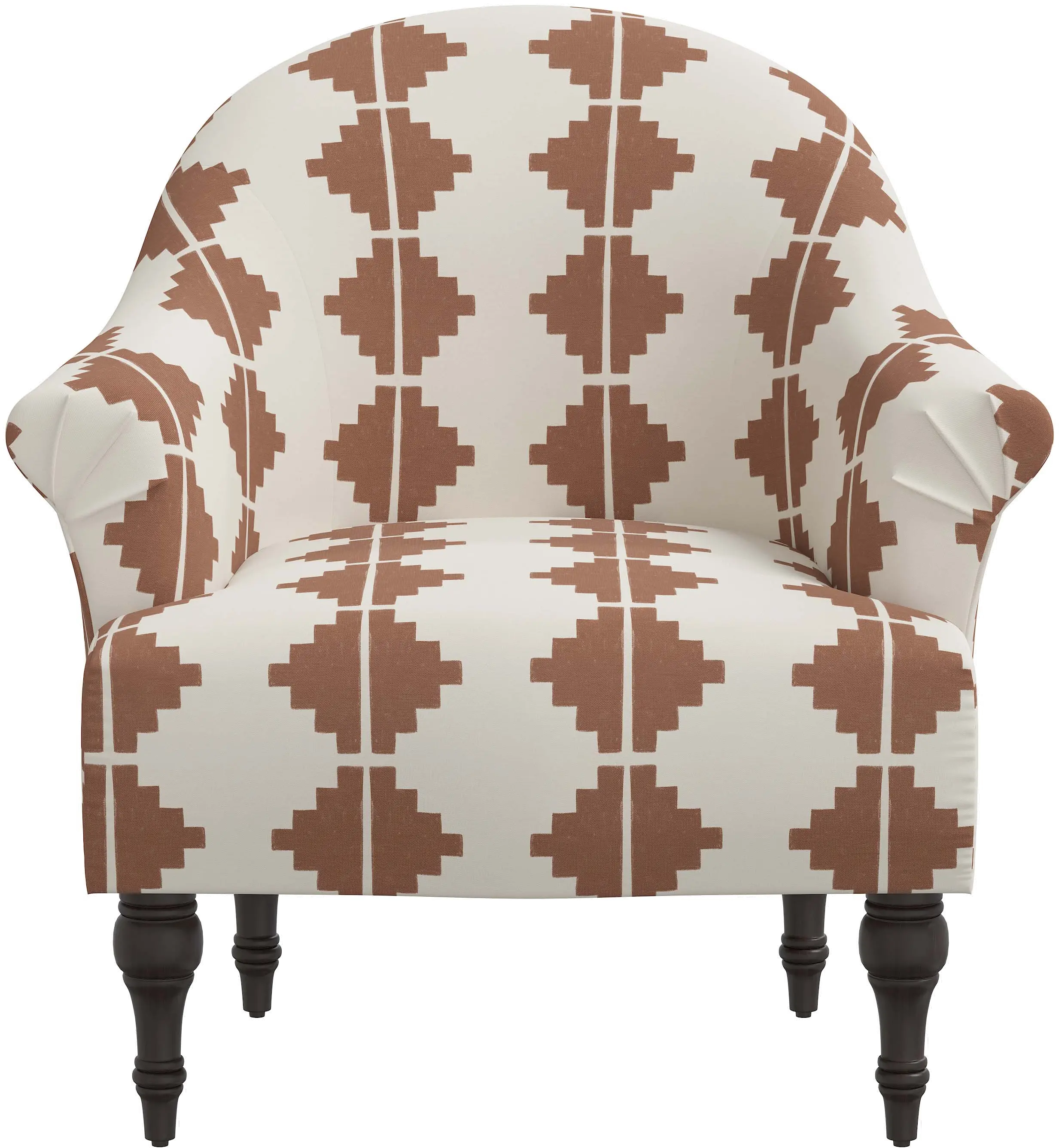 Lila Terracotta Aztec Accent Chair - Skyline Furniture