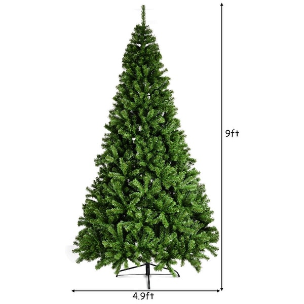 Costway 6FT/7.5FT/9FT PVC Artificial Christmas Tree 1000/1346 /2132