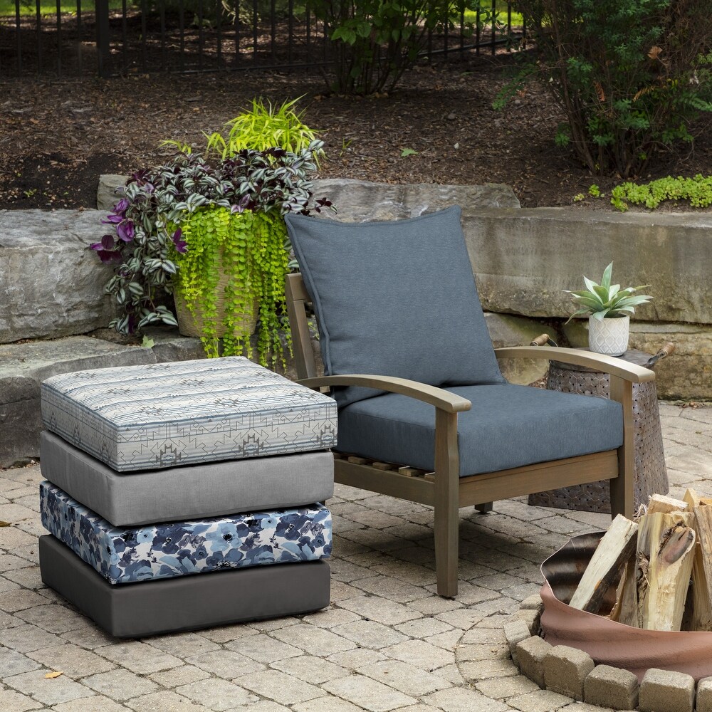 Arden Selections denim alair Outdoor Deep Seat Cushion Set   24 W x 24 D in.