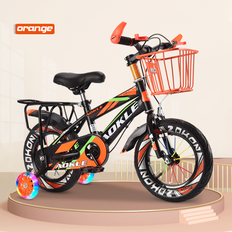 14inch new style high quality strong security folding scaling custom auxiliary 4 wheels city kids mountain bike