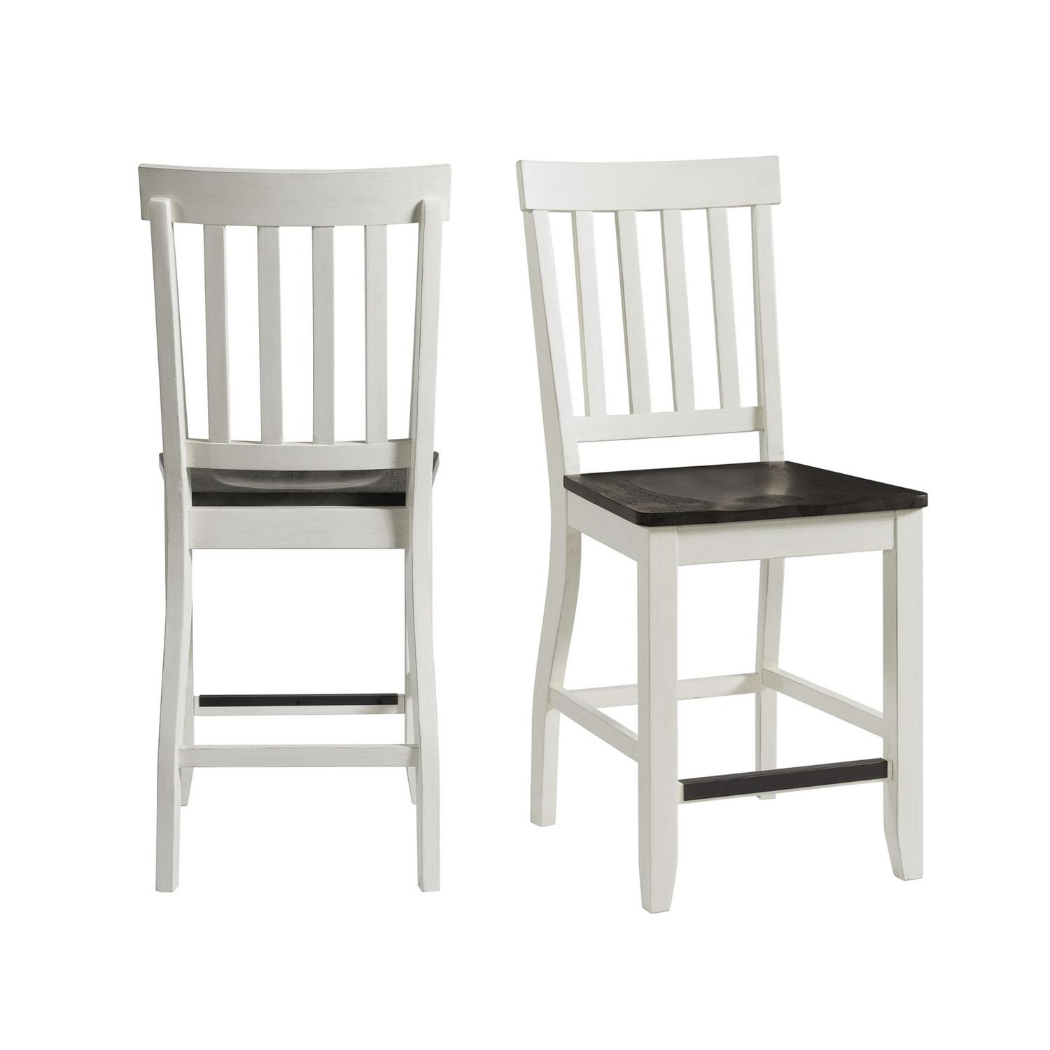 Picket House Furnishings Jamison Two Tone Counter Height Side Chair Set