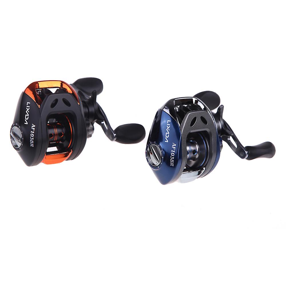 Lixada Af103 10+1bb Ball Bearings Right Hand Bait Casting Fishing Reel High Speed 6.3:1 Blue No.230297