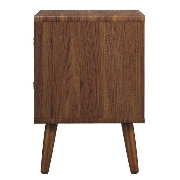 Arbor Mid-century Modern Two-tone Wooden 2-Drawer Nightstand - - 37172008