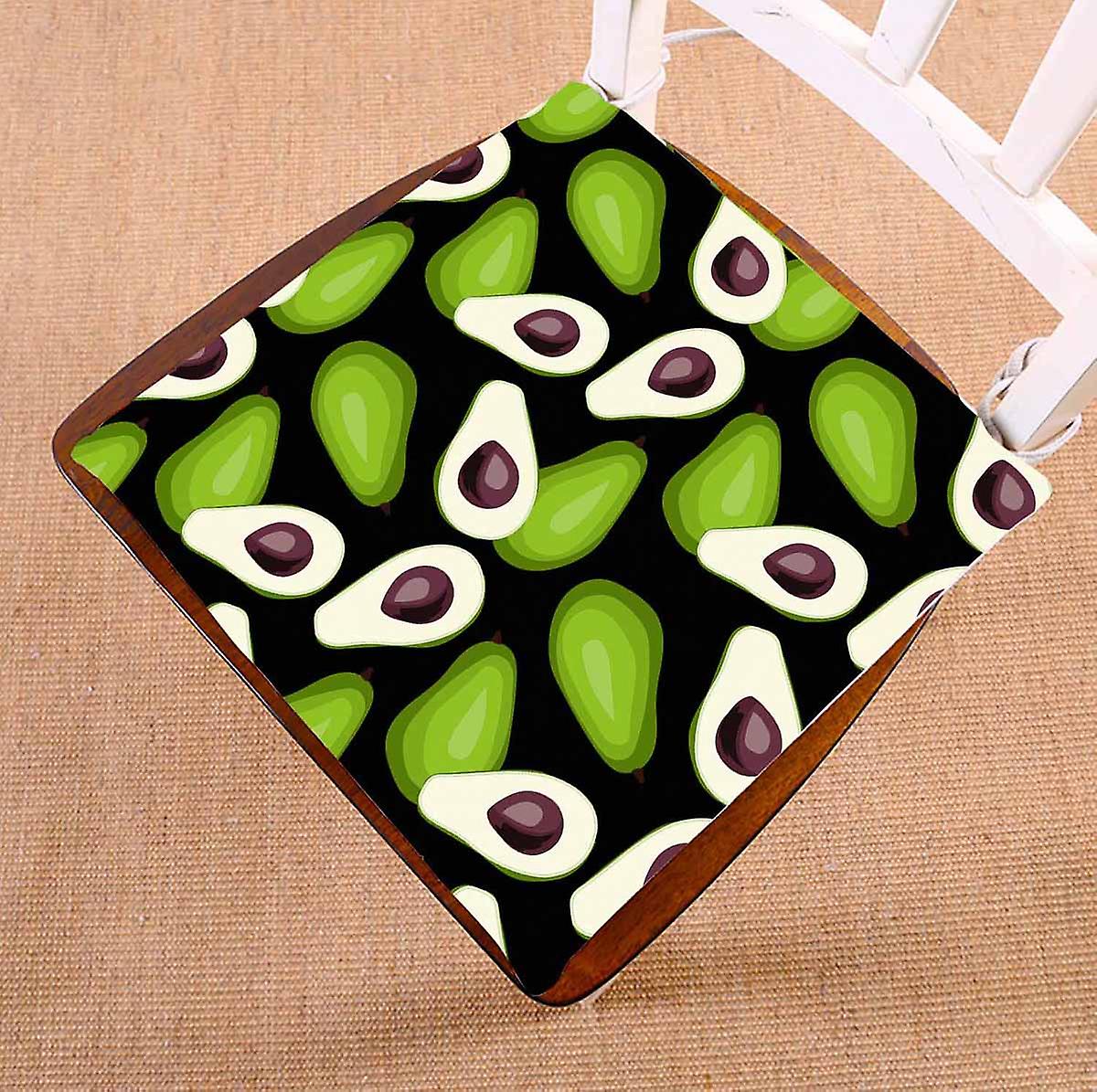 Avocado Pattern Tile Green Vegetable Chair Pads Chair Mat Seat Cushion Chair Cushion Floor Cushion 50x50 Cm