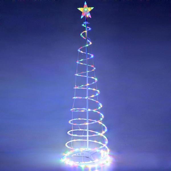 Yescom 5' Lighted Spiral Christmas Tree LED Decor