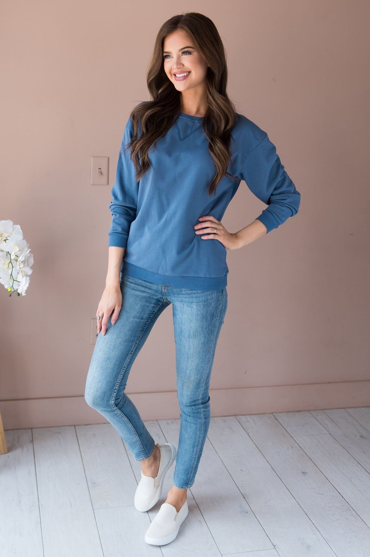 Casual Comfort Modest Sweater