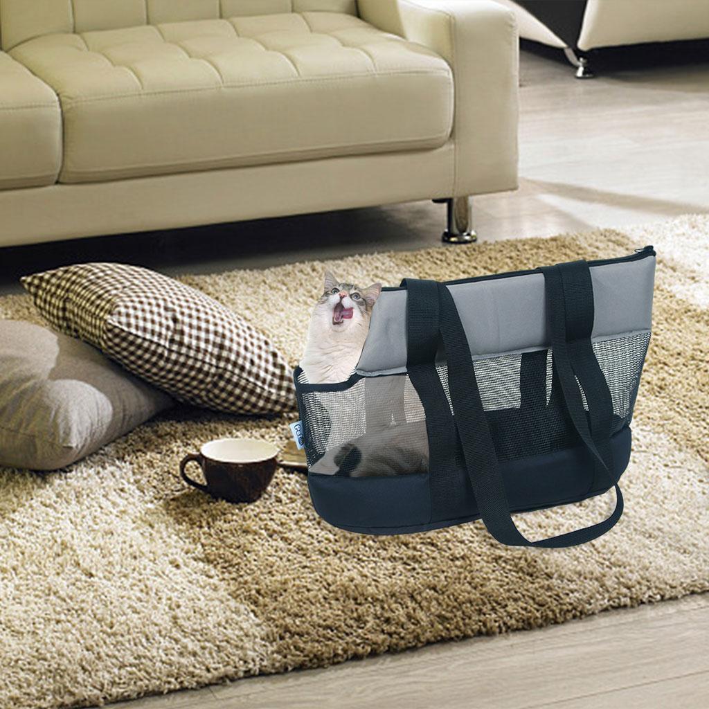 Small Pet cats and dogs Carrier Mesh Shoulder Bag Carrying Bag