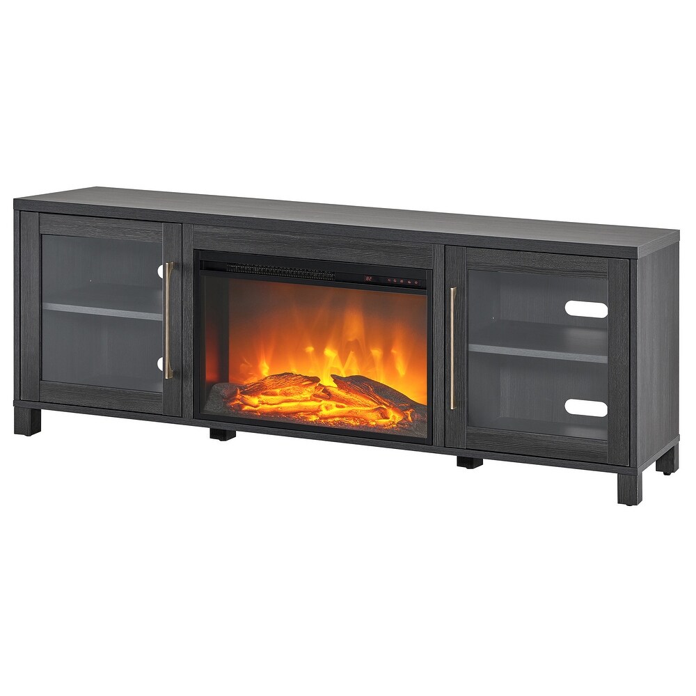 Quincy TV Stand with Fireplace Insert