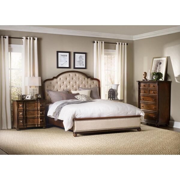 Hooker Furniture Leesburg 81-3/4 Inch Wide Panel Bed with Nailhead - - 20574401