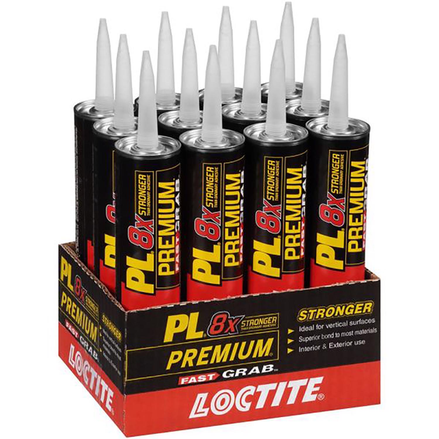 Loctite PL Premium Fast Grab Polyurethane Construction Adhesive 10 oz