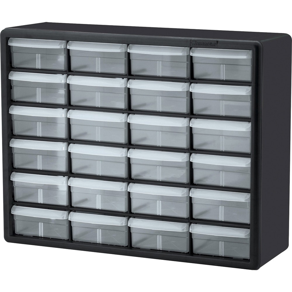 Black Plastic 24 drawer Storage Cabinet