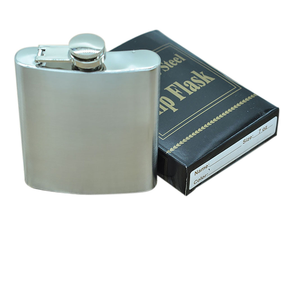 Aspire Blank Stainless Steel Flask  7 oz  3 4/5 W...