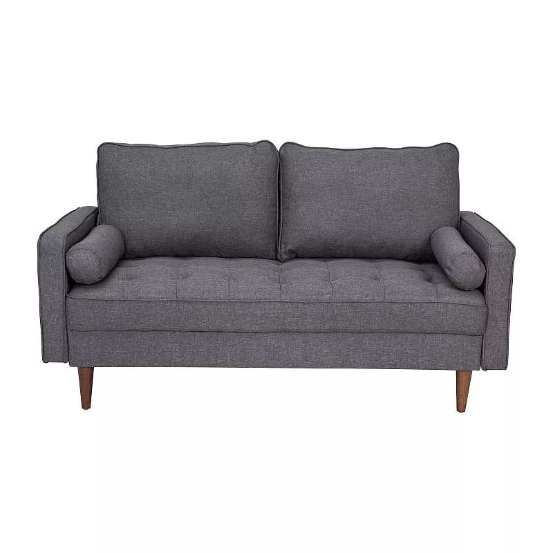 Flash Furniture Hudson Mid-Century Modern Loveseat Sofa