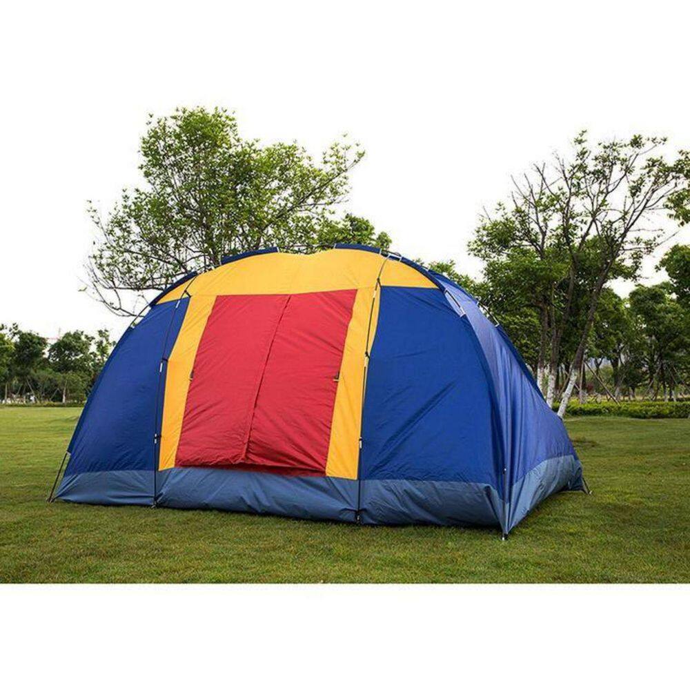 Flynama Outdoor Party Large Camping Tent for 8 Person in Blue D0102HP0BEA-E