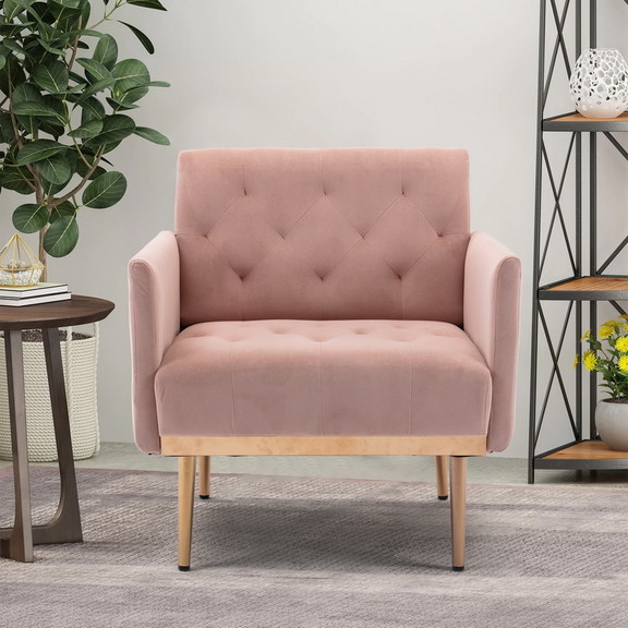 COOLMORE Accent Chair leisure single sofa with Ros...