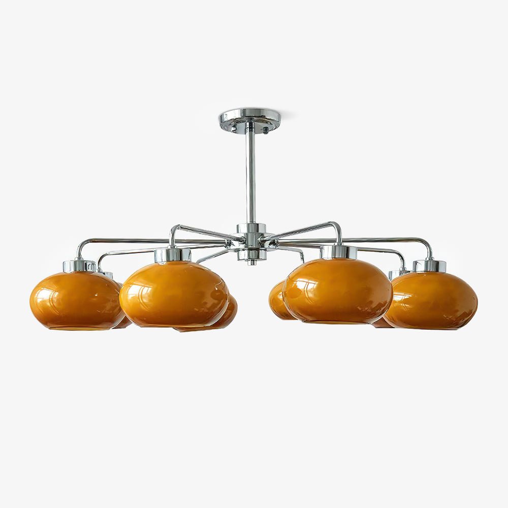 Oval Persimmon Chandelier