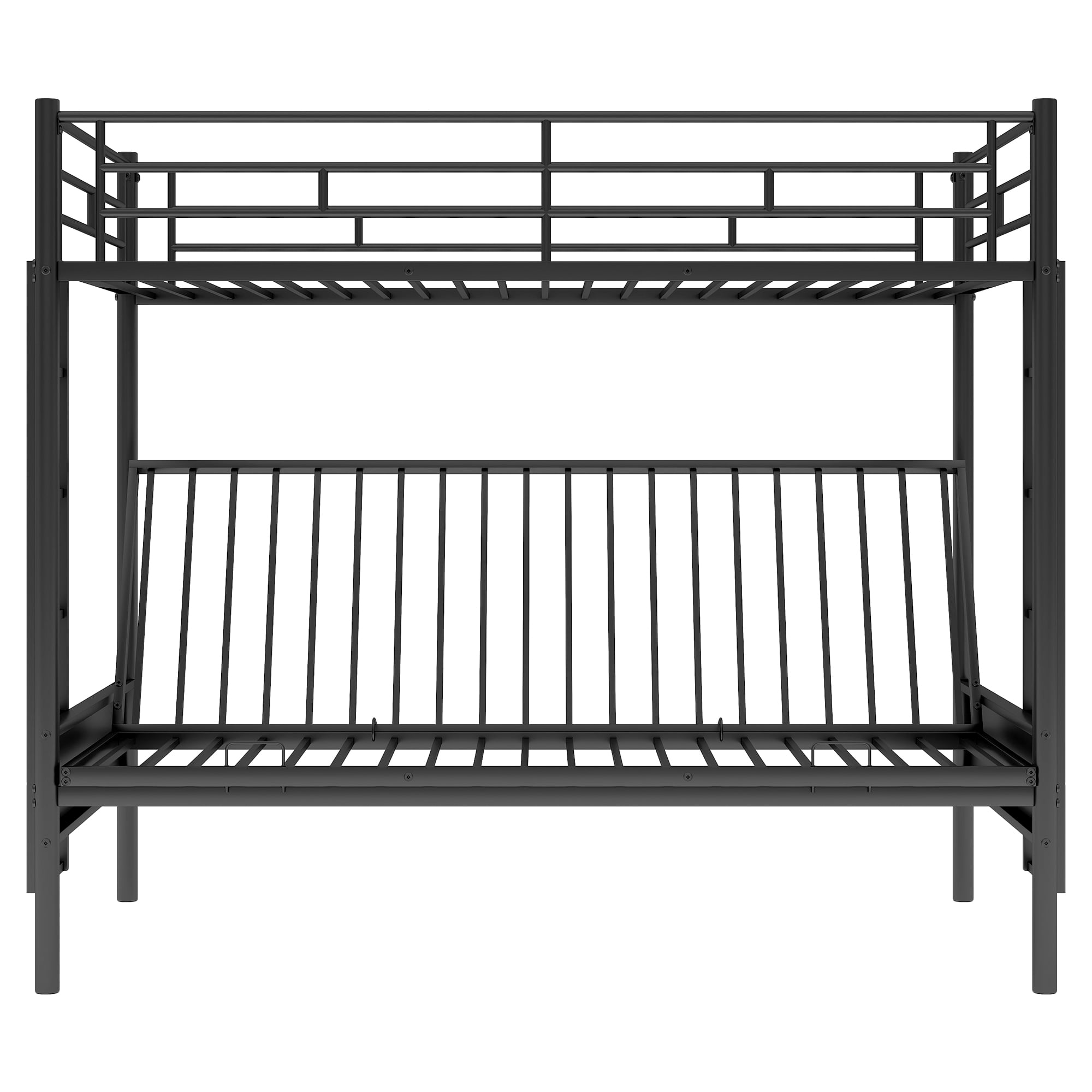 Merax Twin-over-Full Futon Metal Bunk Bed for Children's Bedroom