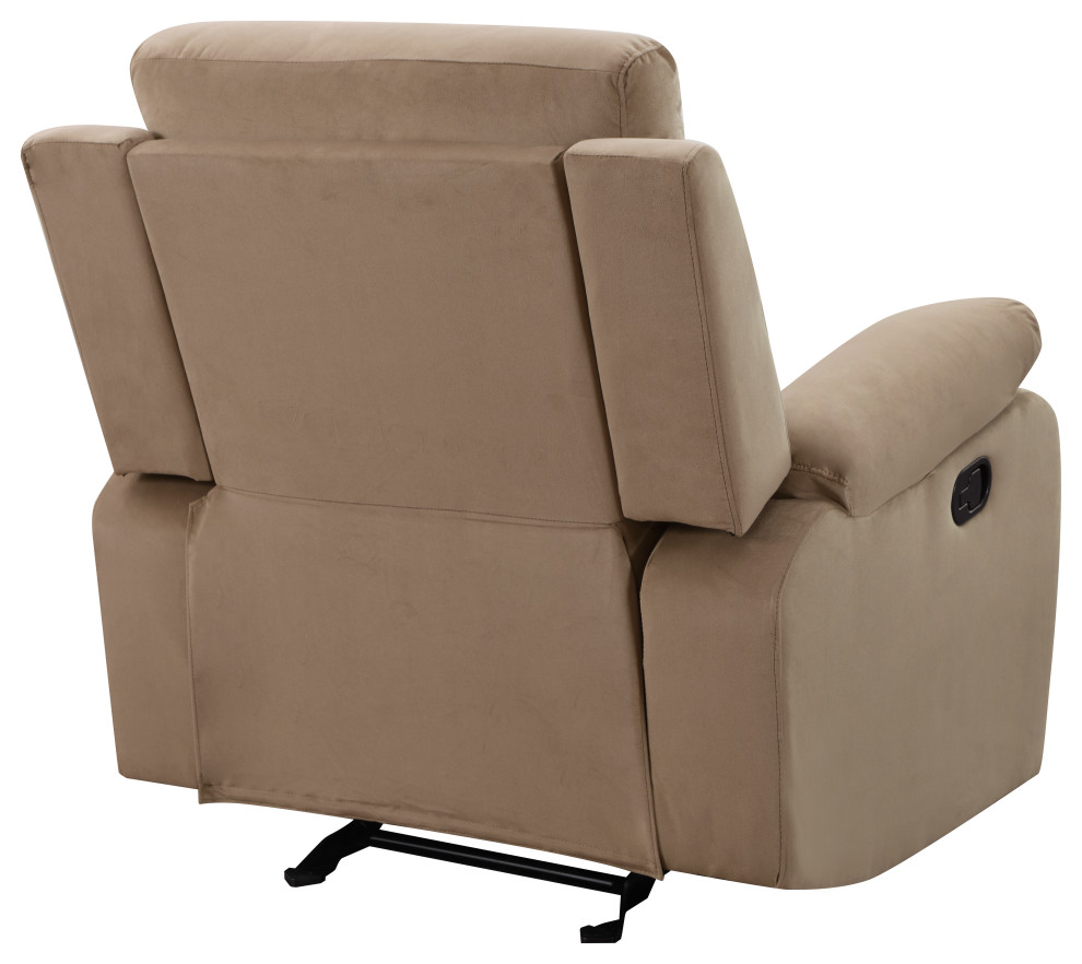 Axel Contemporary Microfiber Recliner  3 Piece Set   Contemporary   Living Room Furniture Sets   by Luxuriant Furniture  Houzz