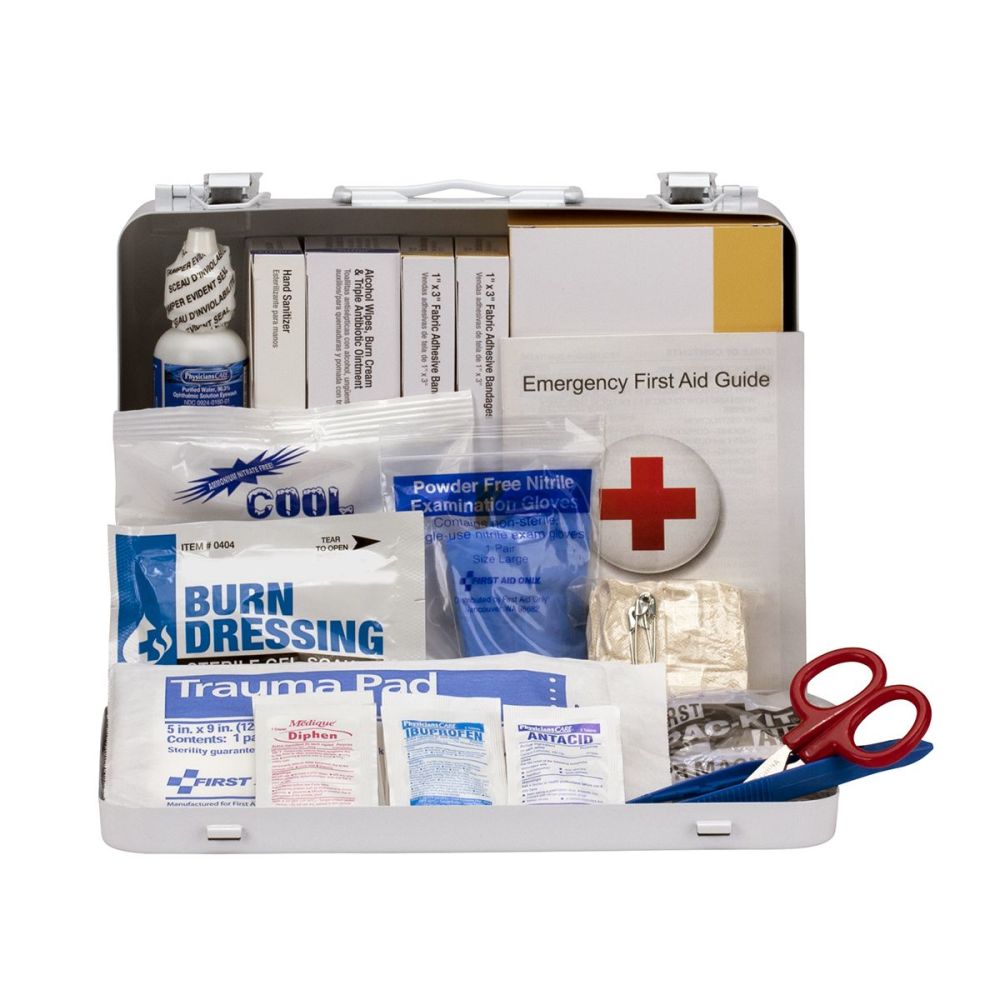 First Aid Only First Aid Kit 25 Person Heavy Duty Metal Portable ;