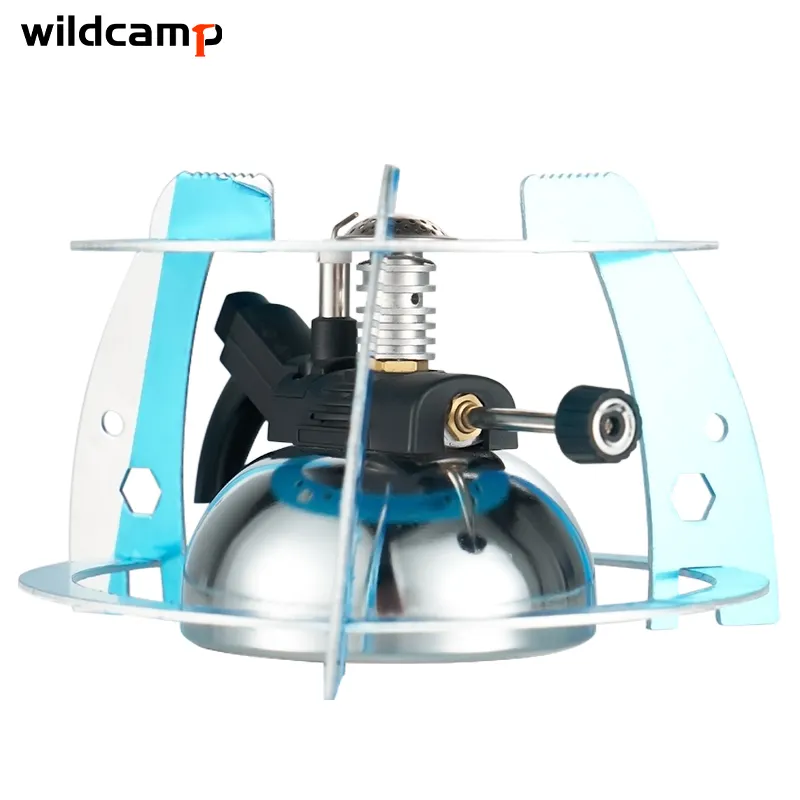 Portable Picnic Camping Stove Windproof Design Gas Cooking Burner with Ignition