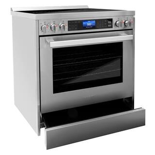 Cosmo Commercial-Style 30 in. 5 cu. ft. 5 Burner Electric Range with Self-Cleaning Convection Oven in Stainless Steel COS-305AERC