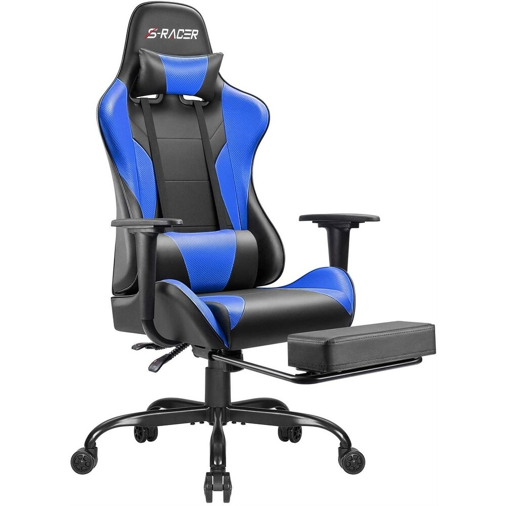 Gaming Chair with Footrest   Ergonomic Desk Chair