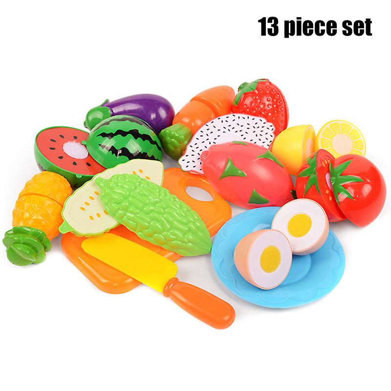 Play Fruit Kit For Kids Vegetable Set Roleplay Toddler Playhouse Game For Children Kids Toys