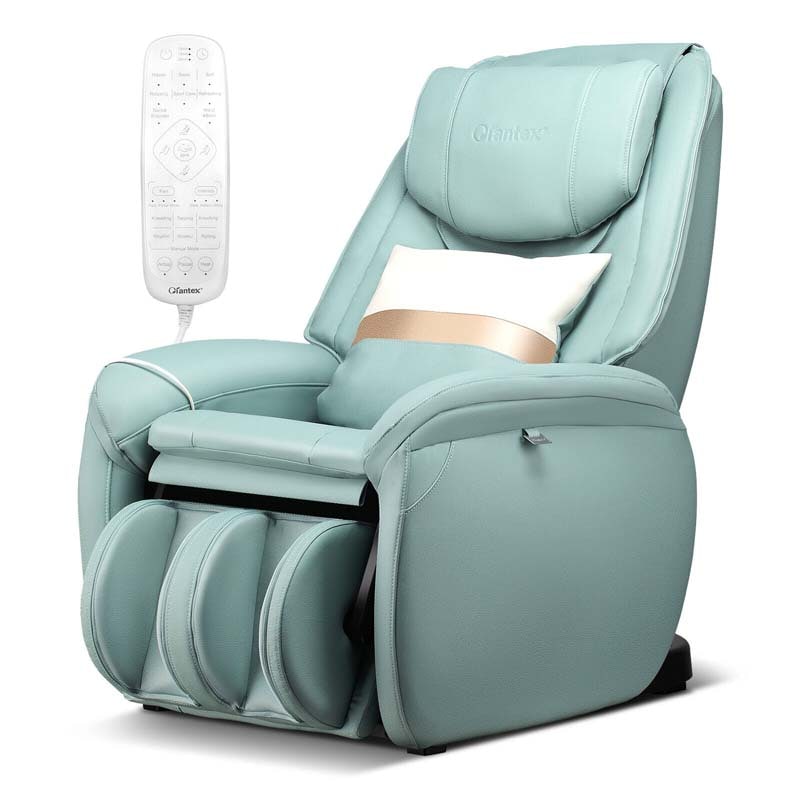 SL Track Full Body Massage Chair Zero Gravity Electric Massage Recliner with Heat, Pillow & Reversible Footrest