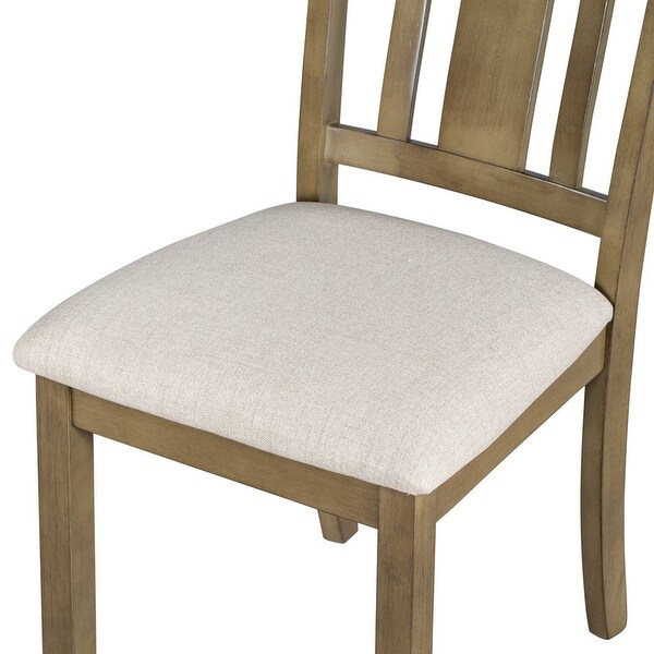 4 ergonomic wooden kitchen dining room chairs， set of 4