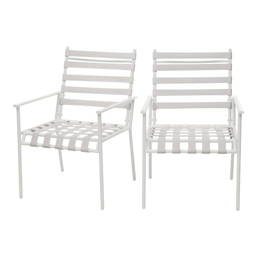 StyleWell Mix and Match Grand Marina Metal Outdoor Dining Chair Set (2-Pack) 4050b_2pk